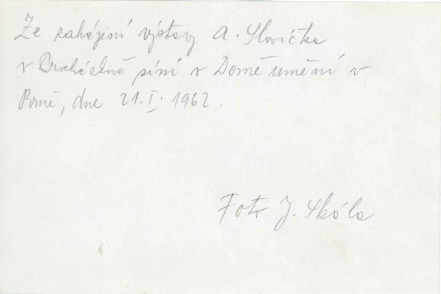 © Fotograf Jaroslav Skála, Archiv Dům umění města Brna